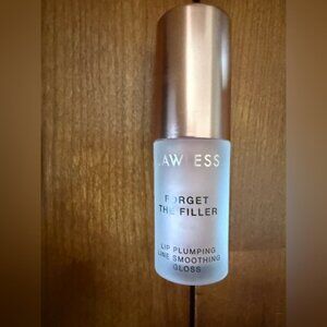 ❤️ 3/$25 LAWLESS Forget The Filler Lip Plumper Line Smoothing Gloss - Nudie